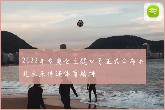 2022年冬奥会主题口号正式公布共赴未来传递体育精神