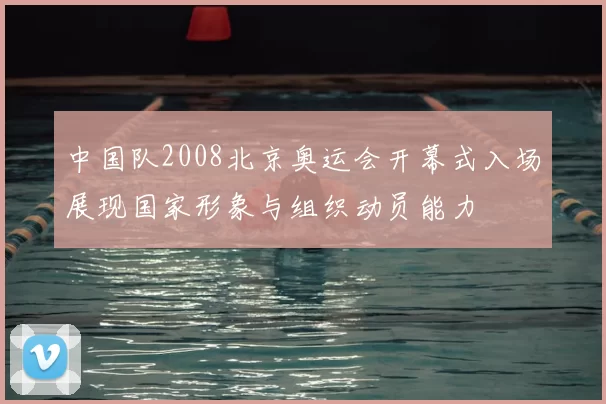 中国队2008北京奥运会开幕式入场展现国家形象与组织动员能力